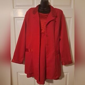 Stacey! Short Red 2 piece Dress!Size 16M